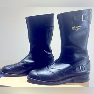 Lewis Leather Vintage Racing Motorcycle Boots 
UK 11/US 12 - Made in England